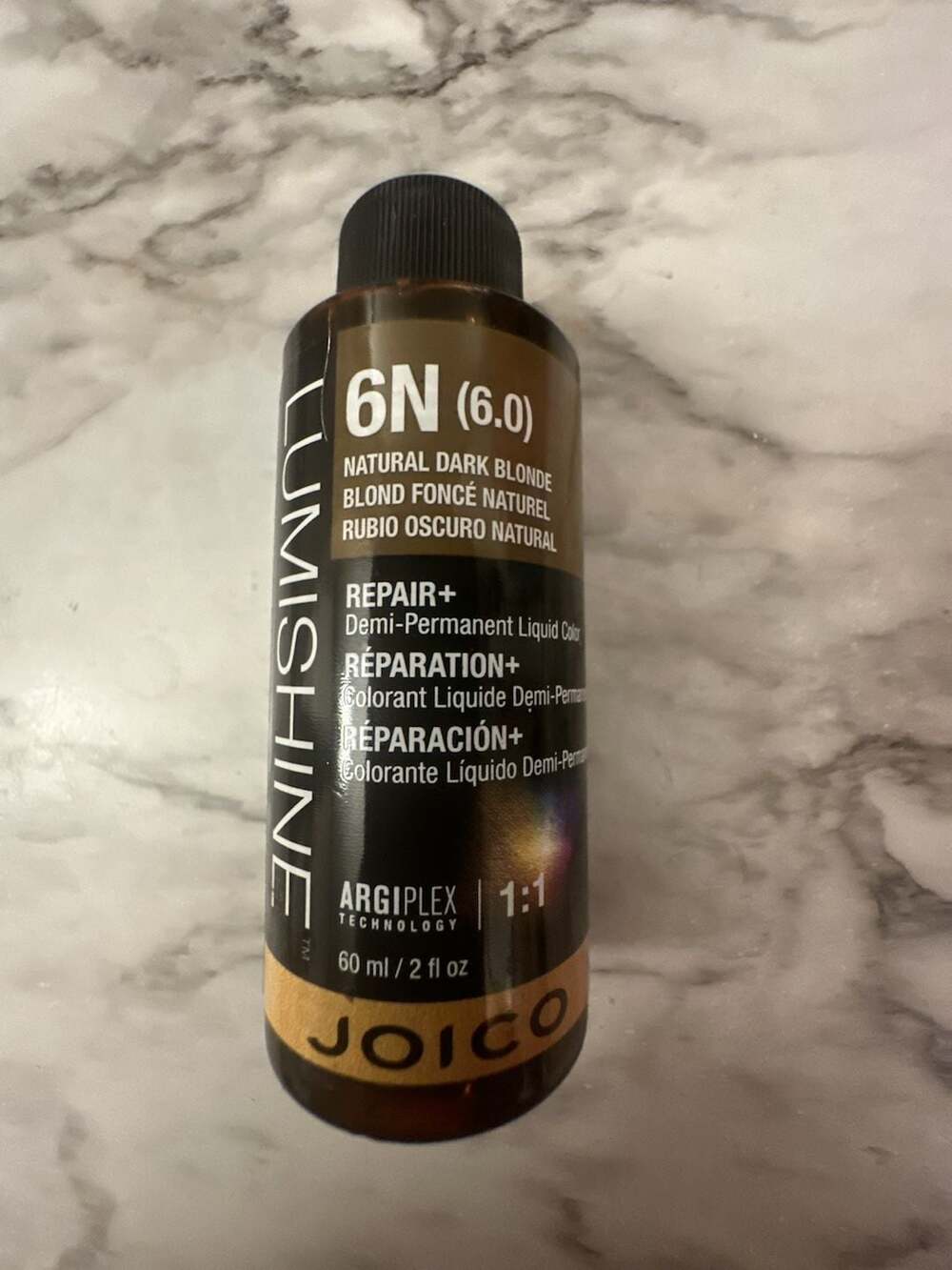 Joico Lumishine Repair Demi Permanent Liquid Hair Color 6N Natural Dark Blonde